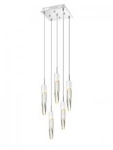 Avenue Lighting HF1900-5-AP-CH-C - Aspen  5 Light Multi  Pendant in Polished Chrome with Clear Crystal