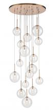 Avenue Lighting HF4266-AB - Delilah 16-Light Multi Pendant in Aged Brass with Clear Glass