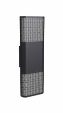 Avenue Lighting AV2318-BLK - Avenue Outdoor 18" Sconce with  Perforated Black Frame