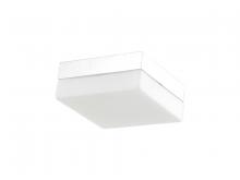 Avenue Lighting HF1109-CH - Cermack St. 9" Square Flush Mount  in Chrome with White Glass