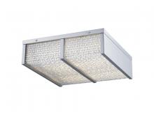 Avenue Lighting HF1125-CH - Cermack St. 17"  Square Flush Mount in Chrome with Textured Glass
