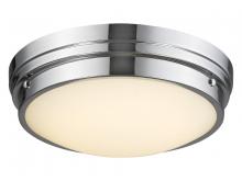 Avenue Lighting HF1161-CH - Cermack St. 17" Round Flush Mount in Chrome with Frosted Glass