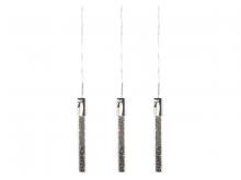 Avenue Lighting HF1900-3-GL-CH - The Original Glacier Collection 3 Light Linear Multi Pendant in Polished Chrome with Bubbled Crystal