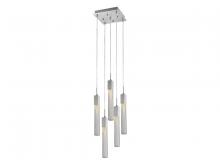 Avenue Lighting HF1900-5-BOA-CH - Boa  5 Light Multi Pendant in Polished Chrome with Studded Glass