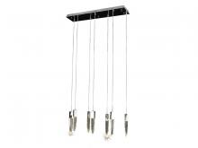 Avenue Lighting HF1900-7-AP-CH - Aspen  7 Light Multi  Pendant in Polished Chrome with Bubbled Crystal