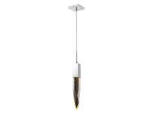 Avenue Lighting HF1901-1-AP-CH - Aspen Collection Single Pendat in Polished Chrome with Bubbled Crystal