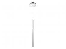 Avenue Lighting HF2020-FR-PN - Main Street  1 Light  Frosted Glass Pendant in Polished Nickel