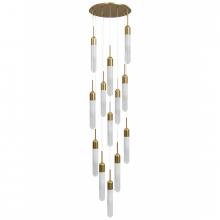 Avenue Lighting HF7413-AB - Tribeca 13-Light Pendant In Aged Brass