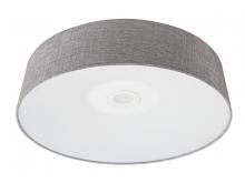 Avenue Lighting HF9201-GRY - Cermack St. 16" Round Flush Mount with Dark Grey Linen Finish