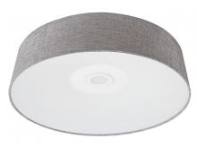 Avenue Lighting HF9202-GRY - Cermack St. 24" Round Flush Mount with Dark Grey Linen Finish