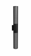 Avenue Lighting AV2836-BLK - Avenue Outdoor 36" Cylindrical Sconce with  Perforated Grid Black Frame