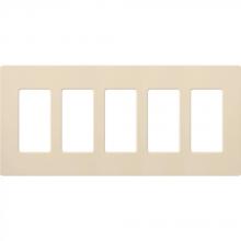 Lutron Electronics CW-5-LA - CLARO WALLPLATE 5 GNG LIGHT