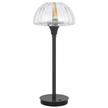 CAL Lighting BO-3246TB - Eleanor LED 6W E26 base table lamp with glass shade. (T10 LED bulb included)