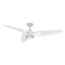 Casablanca Fan Company 53565 - Casablanca 60 inch Inez ENERGY STAR® Brushed Nickel Damp Rated Ceiling Fan with LED Light Kit