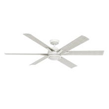 Casablanca Fan Company 53568 - Casablanca 65 inch Melia ENERGY STAR® Fresh White Damp Rated Ceiling Fan with LED Light Kit