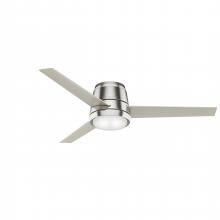 Casablanca Fan Company 59573 - Casablanca 54 inch Commodus Brushed Nickel Low Profile Ceiling Fan with LED Light Kit and Wall