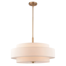 Vaxcel International P0442 - Brentwood 24-in. W 5 Light Pendant Sunset Gold