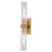 Vaxcel International W0548 - Bari 21.5-in. 2 Light Wall Light Satin Brass