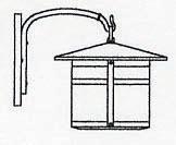 Arroyo Craftsman BB-11AM-BZ - 11" berkeley wall mount