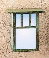 Arroyo Craftsman HS-8DTAM-VP - 8" huntington sconce with roof and double t-bar overlay