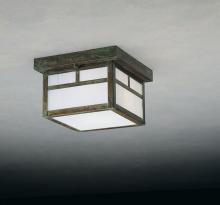Arroyo Craftsman MCM-8TGW-BZ - 8" mission flush ceiling mount with T-bar overlay