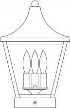 Arroyo Craftsman NAC-10RM-AC - 10" Nantes column mount