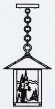 Arroyo Craftsman TRH-9MNWO-P - 9" timber ridge pendant with mountain filigree