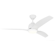 Visual Comfort & Co. Fan Collection 3AVLCR54RZWD - Avila 54" Dimmable Integrated LED Indoor/Outdoor Coastal White Ceiling Fan with Light Kit