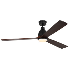 Visual Comfort & Co. Fan Collection 3BRYSM60MBKD - Bryden Smart 60" Dimmable Indoor/Outdoor Integrated LED Midnight Black Ceiling Fan