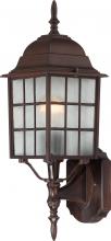 Nuvo 60/3478 - Adams; 1 Light; 18 in.; Outdoor Wall with Frosted Glass; Color retail packaging; Rustic Bronze