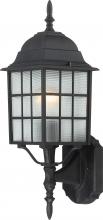 Nuvo 60/3479 - Adams; 1 Light; 18 in.; Outdoor Wall with Frosted Glass; Color retail packaging; Textured Black