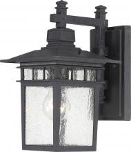 Nuvo 60/3493 - Cove Neck; 1 Light; 12 in.; Outdoor Lantern with Clear Seed Glass; Color retail packaging; Textured