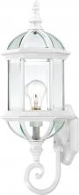 Nuvo 60/3497 - Boxwood; 1 Light; 22 in.; Outdoor Wall with Clear Beveled Glass; Color retail packaging; White