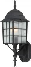 Nuvo 60/4903 - Adams; 1 Light; 18 in.; Outdoor Wall with Frosted Glass; Textured Black Finish