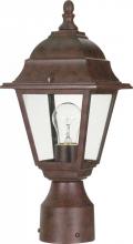 Nuvo 60/547 - Briton; 1 Light; 14 in.; Post Lantern with Clear Glass; Old Bronze Finish