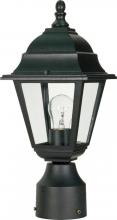 Nuvo 60/548 - Briton; 1 Light; 14 in.; Post Lantern with Clear Glass; Textured Black Finish
