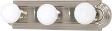 Nuvo 60/6072 - 3 Light; 18 in.; Vanity; Racetrack Style; Color retail packaging; Brushed Nickel Finish