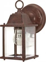 Nuvo 60/637 - 1 Light; 9 in.; Wall Lantern; Cube Lantern with Clear Beveled Glass; Old Bronze Finish