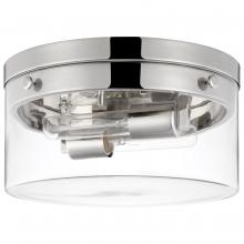 Nuvo 60/7637 - Intersection; Medium Flush Mount Fixture; Polished Nickel with Clear Glass; Polished Nickel Finish