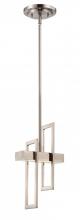 Nuvo 62/106 - Frame; LED Pendant with Frosted Glass; Brushed Nickel Finish