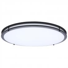 Nuvo 62/1978 - Glamour; LED 24 Inch Flush Mount; Black Finish; 27K/3K/35K/4K/5K CCT Selectable