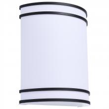 Nuvo 62/1985 - Glamour; LED Wall Sconce; Black Finish; 27K/3K/35K/4K/5K CCT Selectable