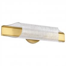 Nuvo 62/2415 - Idris; LED 3 Light Wall Sconce; Vintage Brass Finish; Light Guide Panels