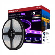 Nuvo 64/143 - Dimension Pro; Tape Light strip; 16 ft.; Hi-Output; RGB plus Tunable White; J-Box connection; IP65;