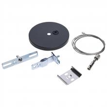 Nuvo 65/1195 - Momentum; Suspension Kit Run Starter With Canopy for LED Linear System; Black Finish