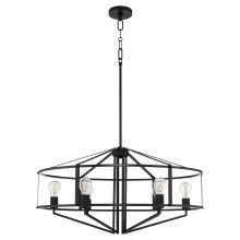 Quorum 8373-6-59 - TOBIN 32" 6LT PENDANT - MB