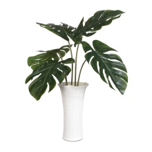 Uttermost 60258 - Uttermost Muse Monstera White Vase Centerpiece