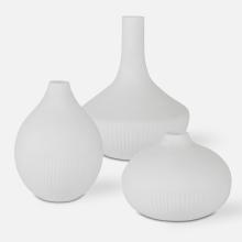 Uttermost 18072 - Uttermost Apothecary Satin White Vases Set/3