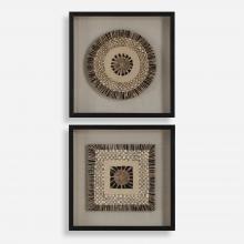 Uttermost 04367 - Uttermost Intertwine Knit Paper Shadow Box Set/2