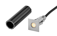 Hinkley 15084SS - Small Stainless Steel LED Square Button Light